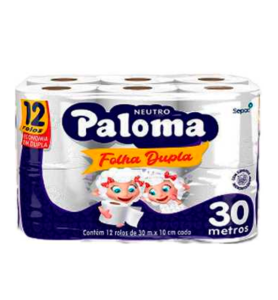 PAPEL HIG PALOMA 6X12 C/30M F.DUPLA