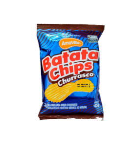 BATATA CHIPS CHURRASCO AMAVITA 20X45G